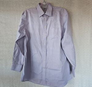 STAFFORD Lavender Button-Up Shirt